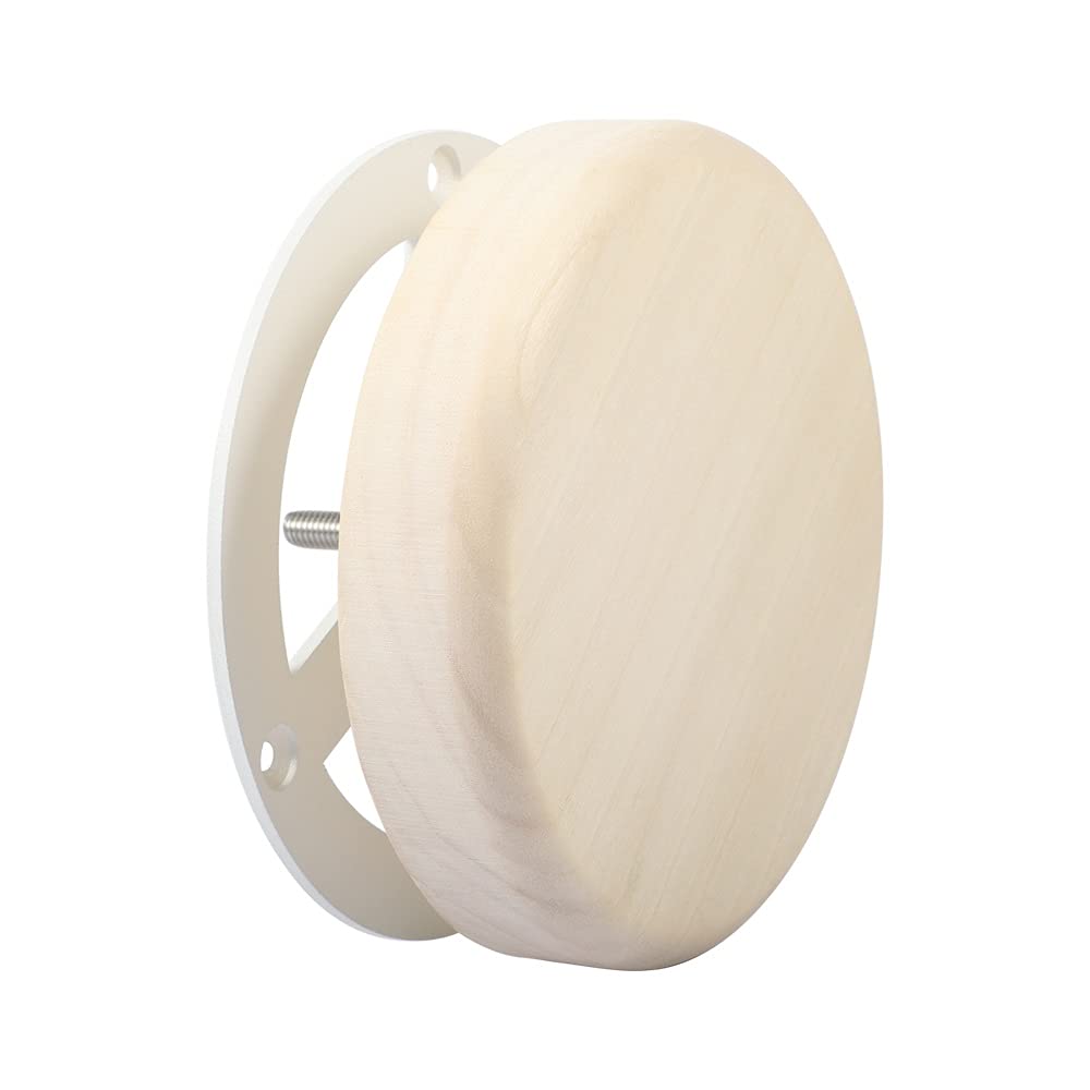 Sauna Room Air Vent 3.58′′ Round Aspen Wooden Sauna Adjustable Exhaust Air Ventilation for Barrel Sauna, Sauna Room, Steam Room Exhaust Ventilation — view 2
