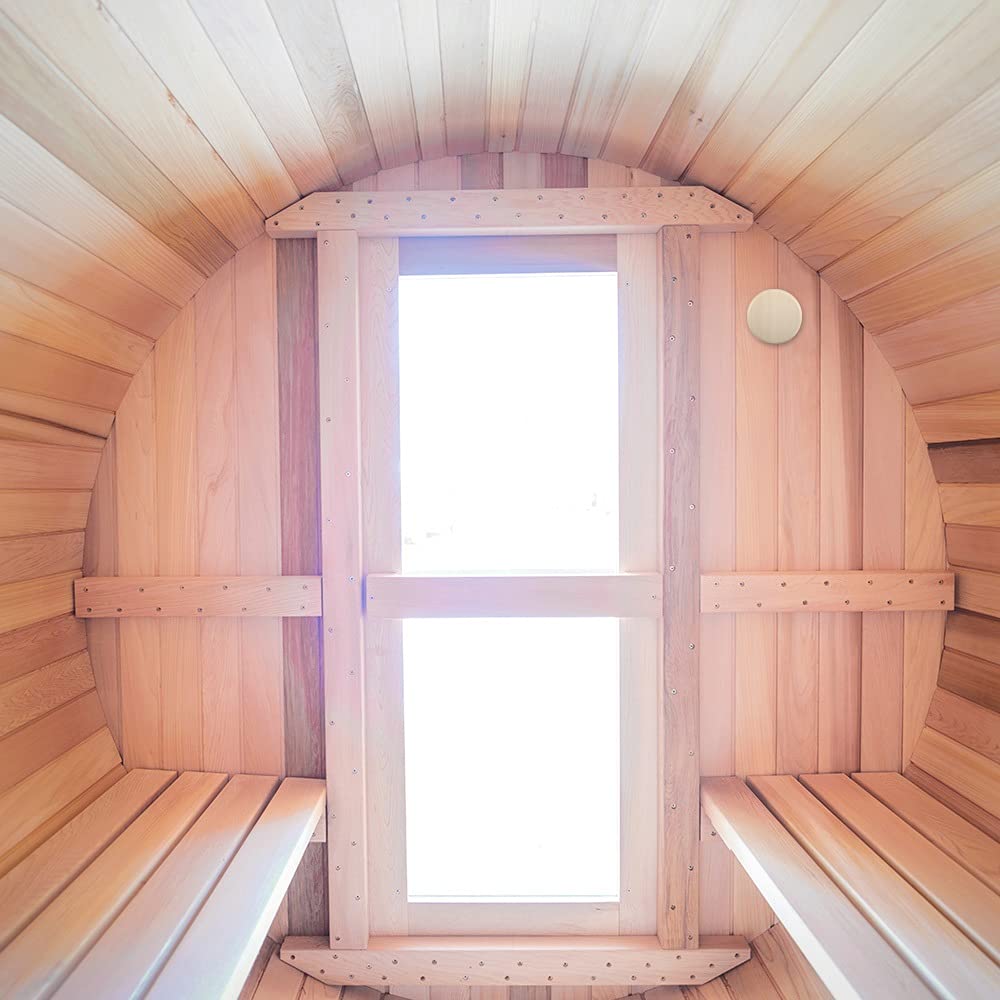 Sauna Room Air Vent 3.58′′ Round Aspen Wooden Sauna Adjustable Exhaust Air Ventilation for Barrel Sauna, Sauna Room, Steam Room Exhaust Ventilation — Vindar
